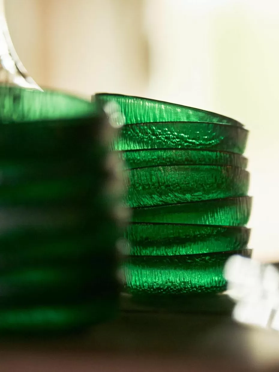 Schalen & Bowls-HKLIVING Schalen The Emeralds aus Glas, 2 Stück
