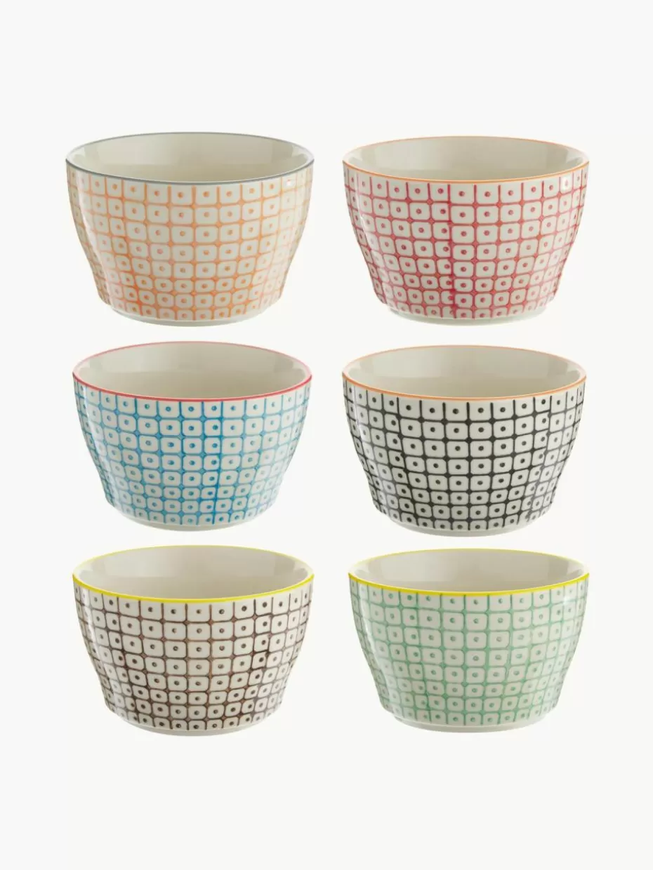 Schalen & Bowls-Bloomingville Schälchen Carla mit kleinem Muster, 6er-Set