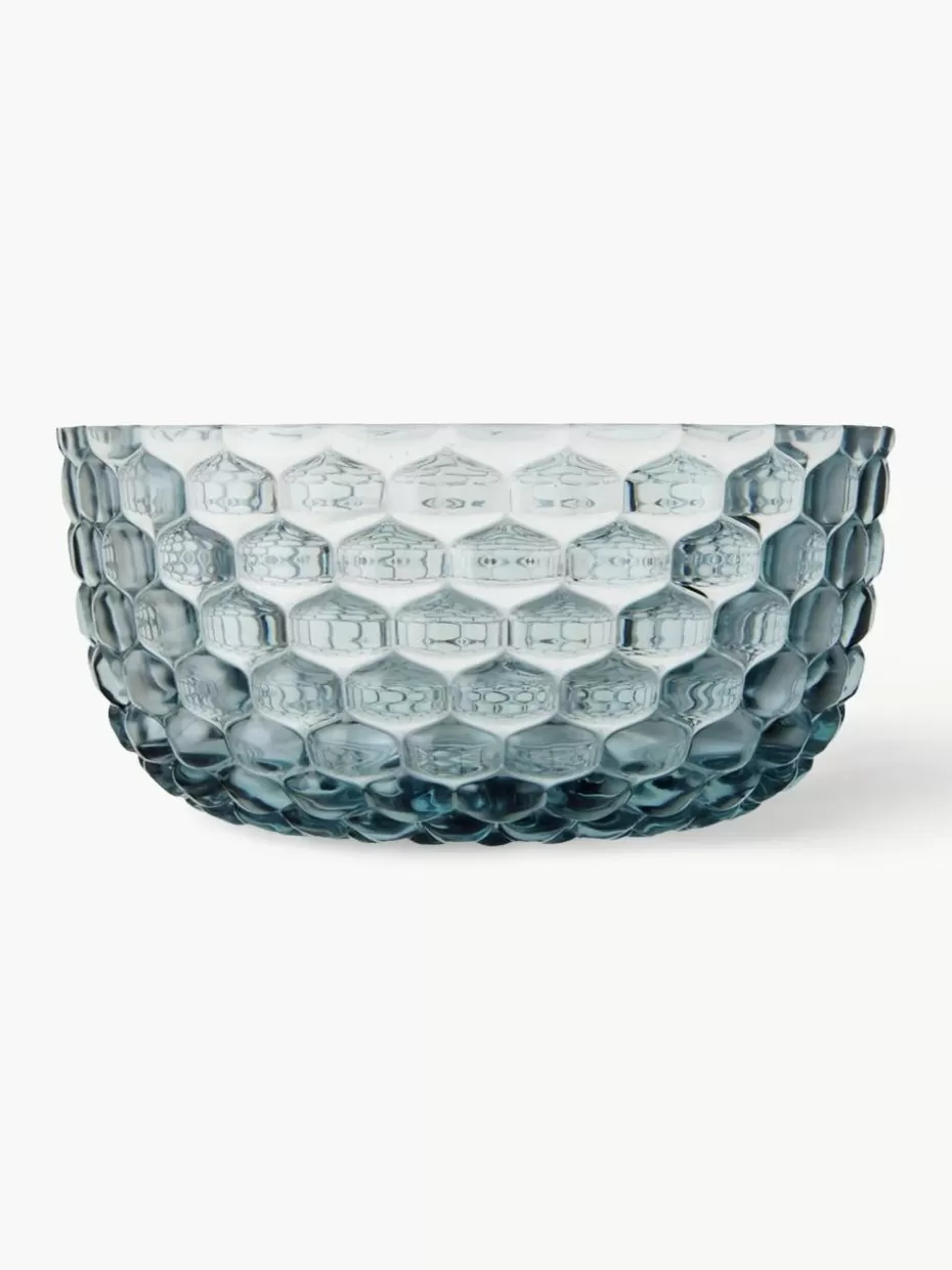 Schalen & Bowls-Kartell Schälchen Jellies mit Strukturmuster, 4 Stück Hellblau