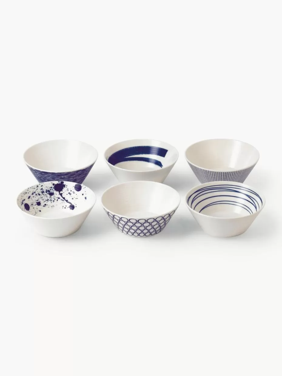Schalen & Bowls-Royal Doulton Schälchen Pacific Blue aus Porzellan, 6er-Set