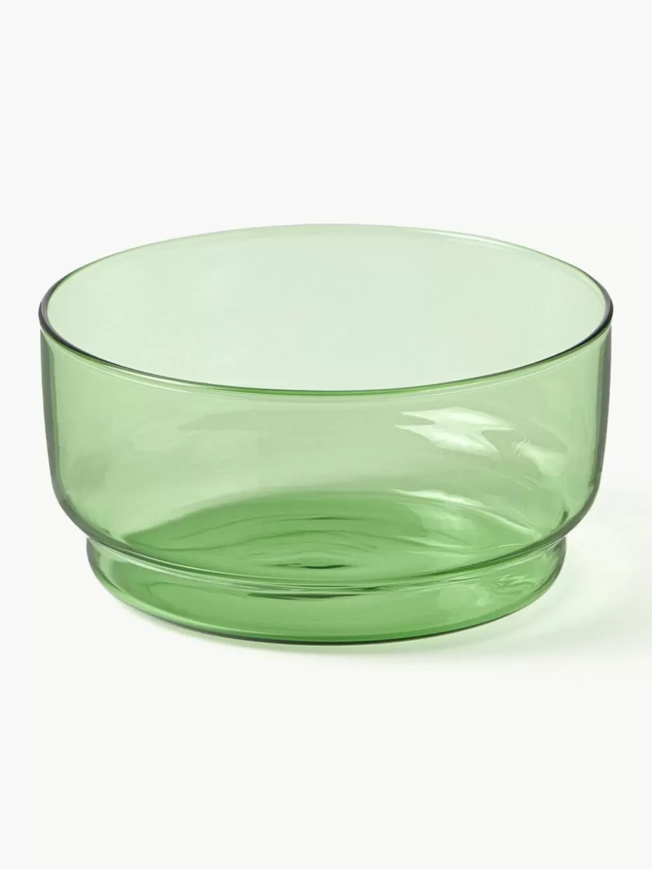 Schalen & Bowls-Lyngby Schälchen Torino aus Borosilikatglas, 2 Stück Grün, transparent