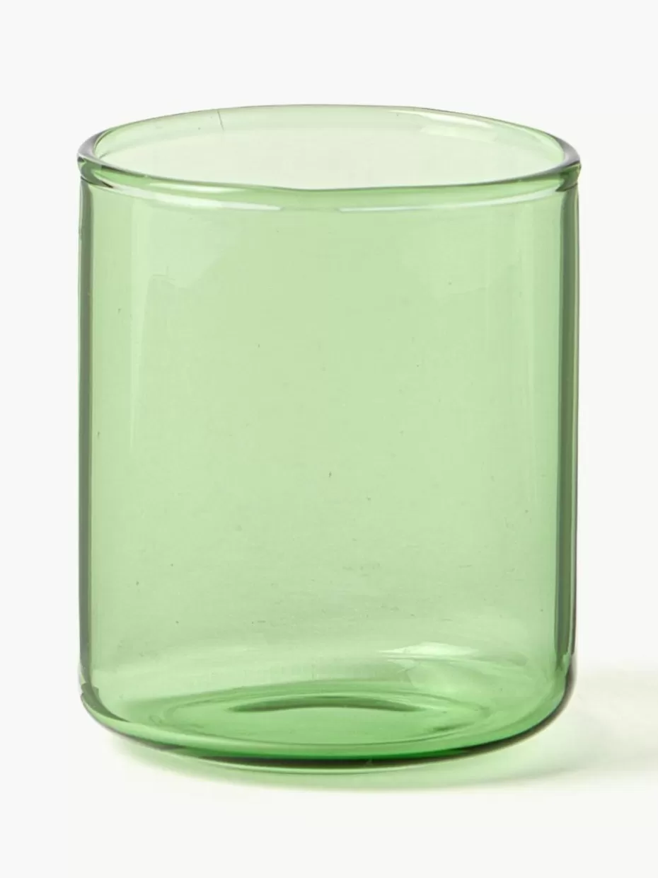Bargläser-Lyngby Schnapsgläser Torino aus Borosilikatglas, 2 Stück Grün, transparent