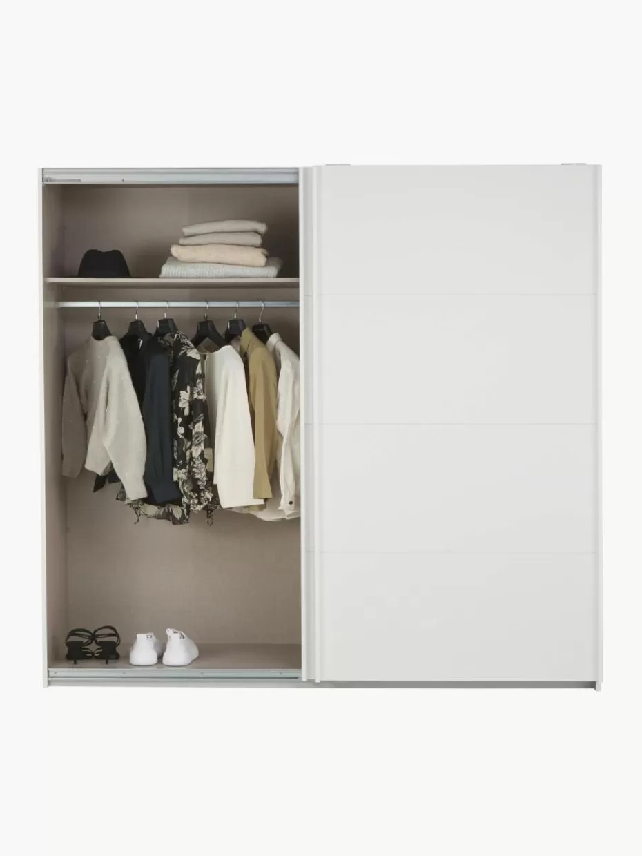Kleiderschränke-Westwing Schwebetürenschrank Mia, 2-türig Weiß