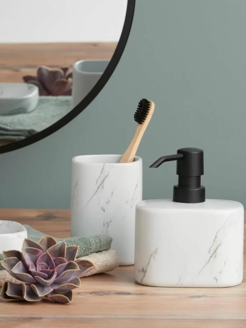 Seifenspender & Seifenschalen-Westwing Seifenspender Marble aus Keramik