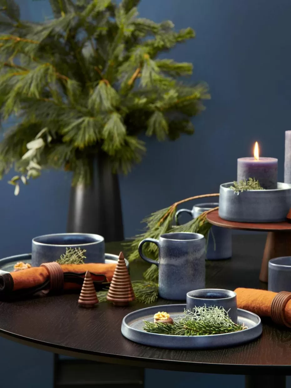 Servierplatten & Schüsseln-Asa Selection Servierschale Gobi mit reaktiver Glasur Graublau