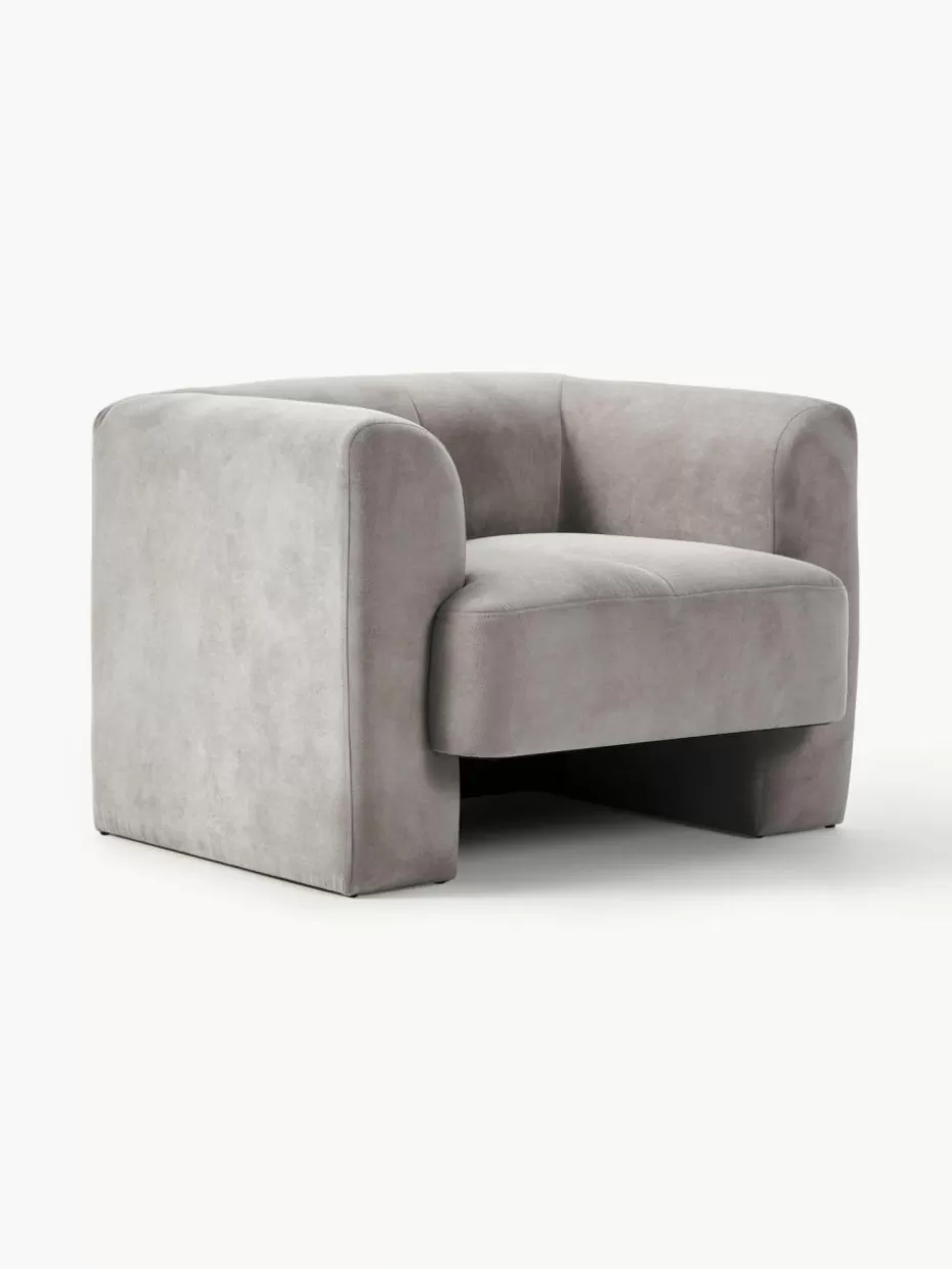 Sessel | Sofaserien-Westwing Collection Sessel Bobi Webstoff Dunkelgrau