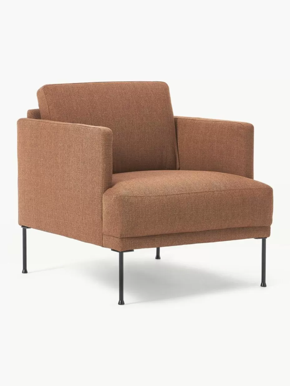 Sessel | Sofaserien-Westwing Collection Sessel Fluente Webstoff Nougat