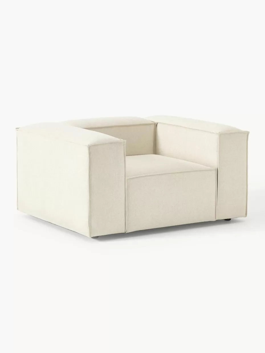 Sessel | Sofaserien-Westwing Collection Sessel Lennon Webstoff Off White