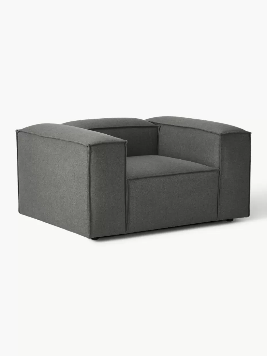 Sessel | Sofaserien-Westwing Collection Sessel Lennon Webstoff Anthrazit