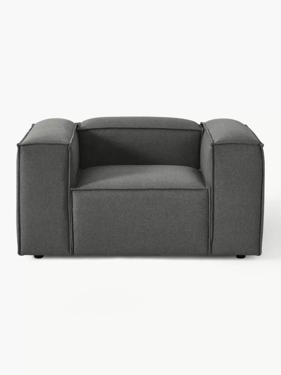 Sessel | Sofaserien-Westwing Collection Sessel Lennon Webstoff Anthrazit