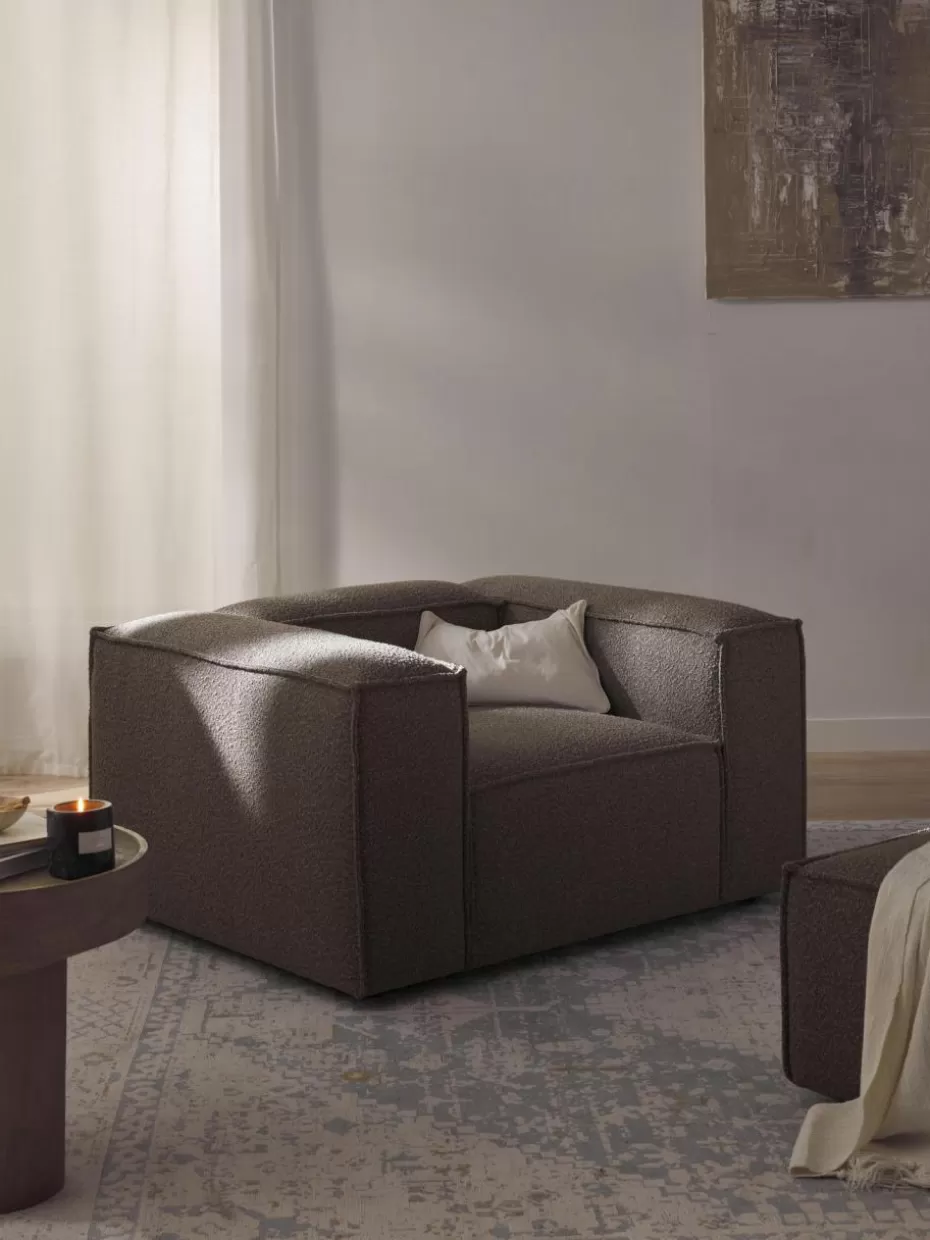 Sessel | Sofaserien-Westwing Collection Sessel Lennon aus Bouclé Bouclé Greige