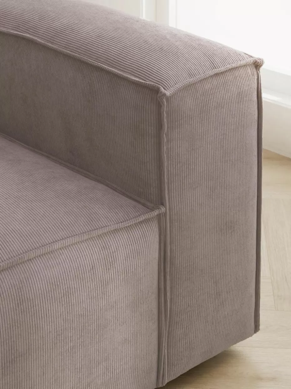 Sessel | Sofaserien-Westwing Collection Sessel Lennon aus Cord Cord Taupe