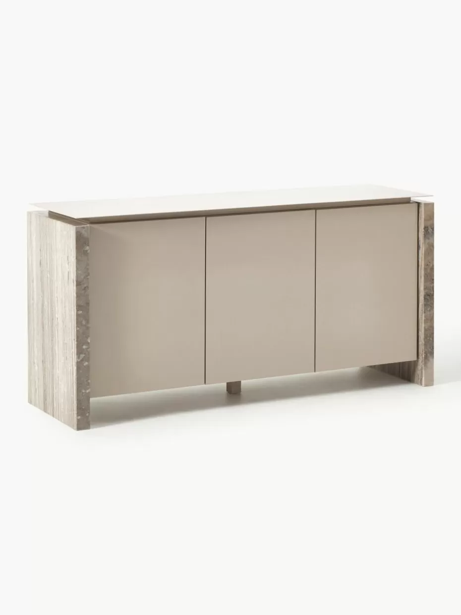 Kommoden & Sideboards-Westwing Collection Sideboard Bruce aus Marmor und Metall