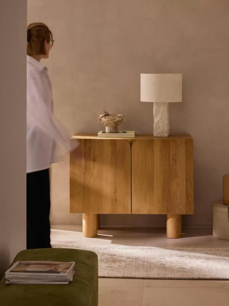 Kommoden & Sideboards-Westwing Collection Sideboard Cadi aus Eichenholz Eichenholz, geölt