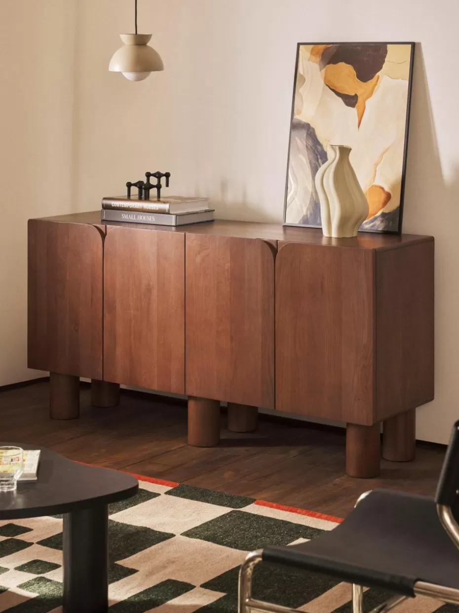Kommoden & Sideboards-Westwing Collection Sideboard Cadi aus Eichenholz Eichenholz, braun lackiert