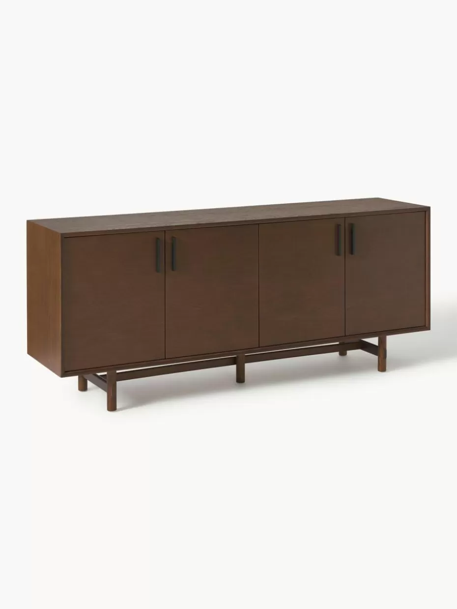 Kommoden & Sideboards-Westwing Collection Sideboard Diana aus Eichenholz Dunkles Eichenholz