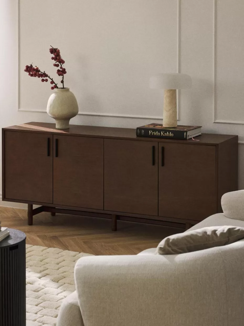 Kommoden & Sideboards-Westwing Collection Sideboard Diana aus Eichenholz Dunkles Eichenholz