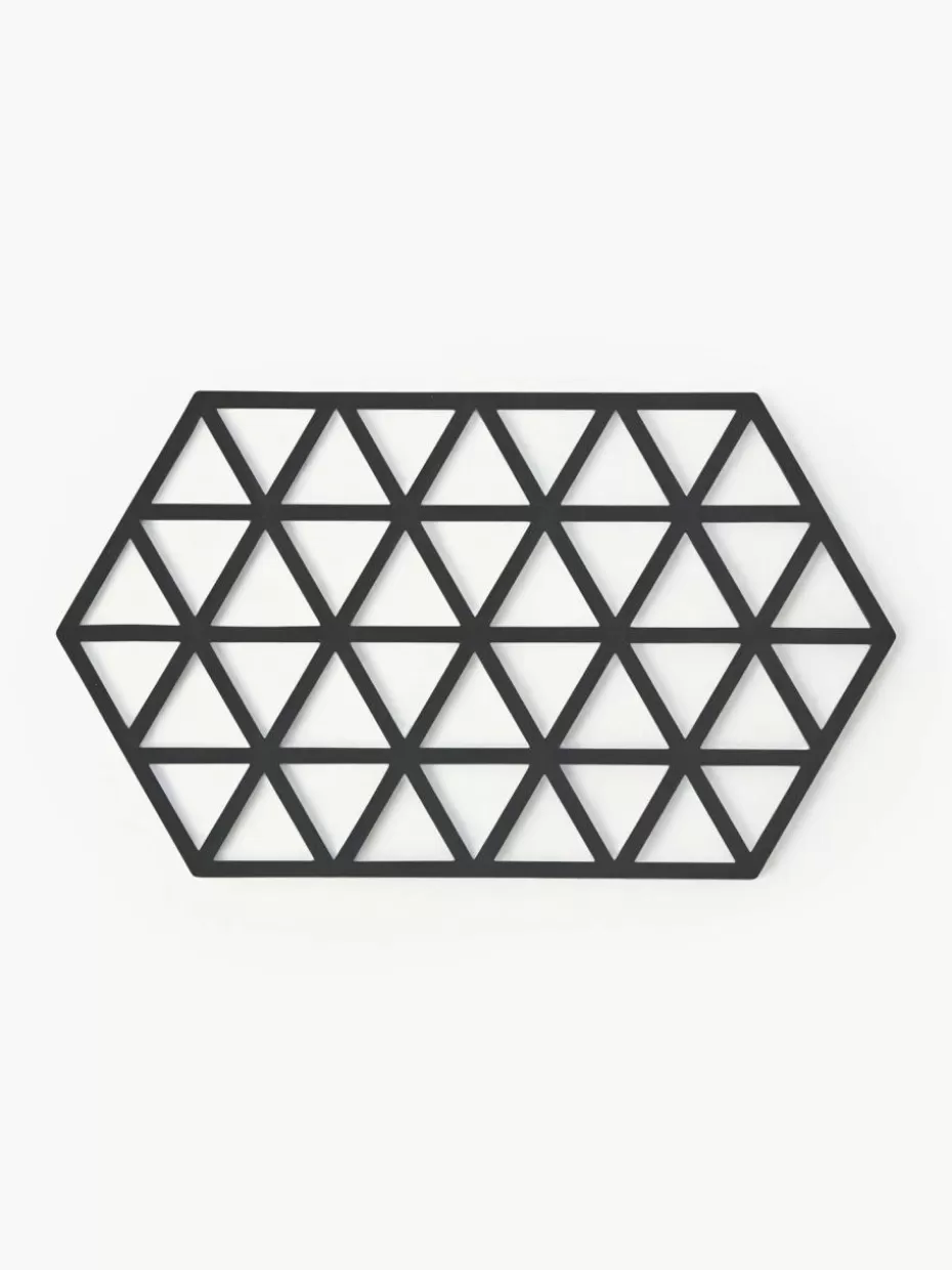 Küchenhelfer-Zone Denmark Silikon Topfuntersetzer Triangles Schwarz