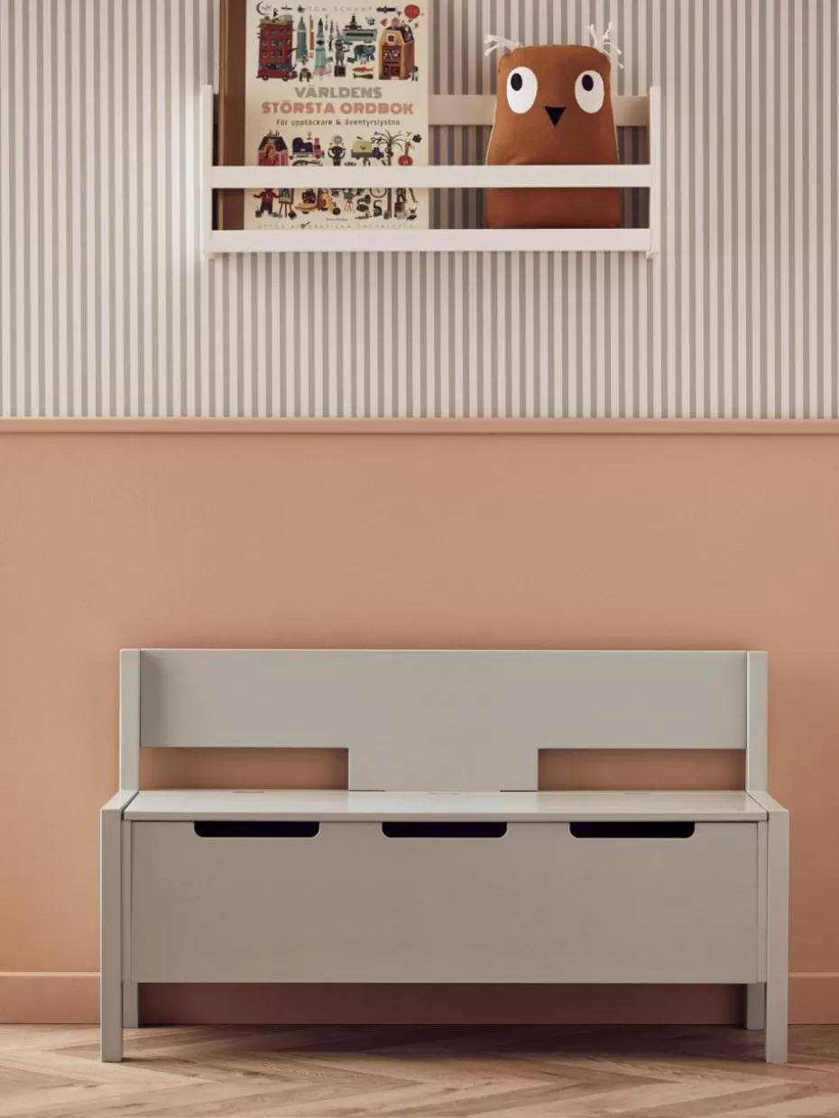 Stühle-Kid's Concept Sitzbank Star mit Stauraum Salbeigrün