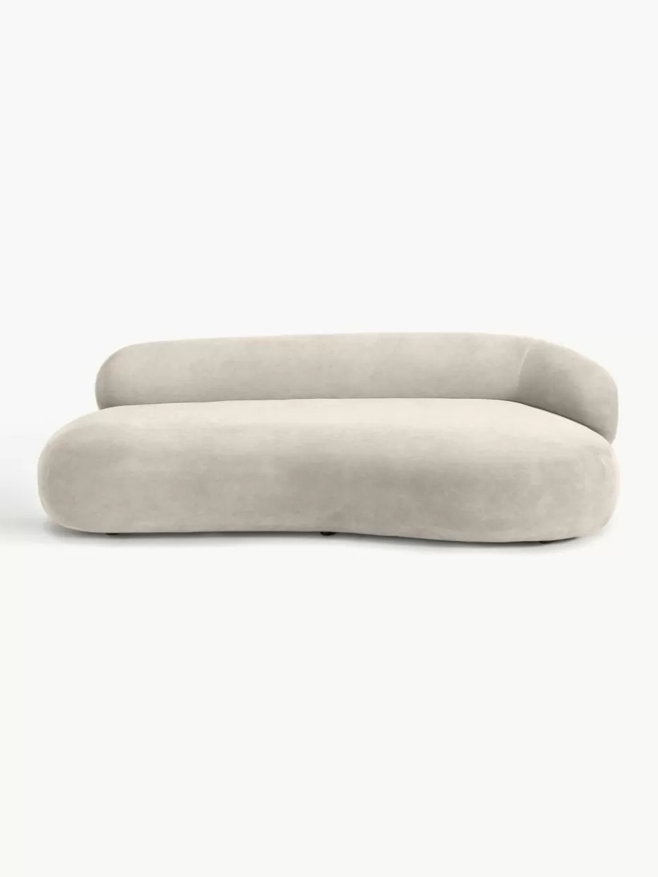 Sofas | Sofaserien-Westwing Collection Sofa Alba (3-Sitzer) Webstoff Cremeweiß