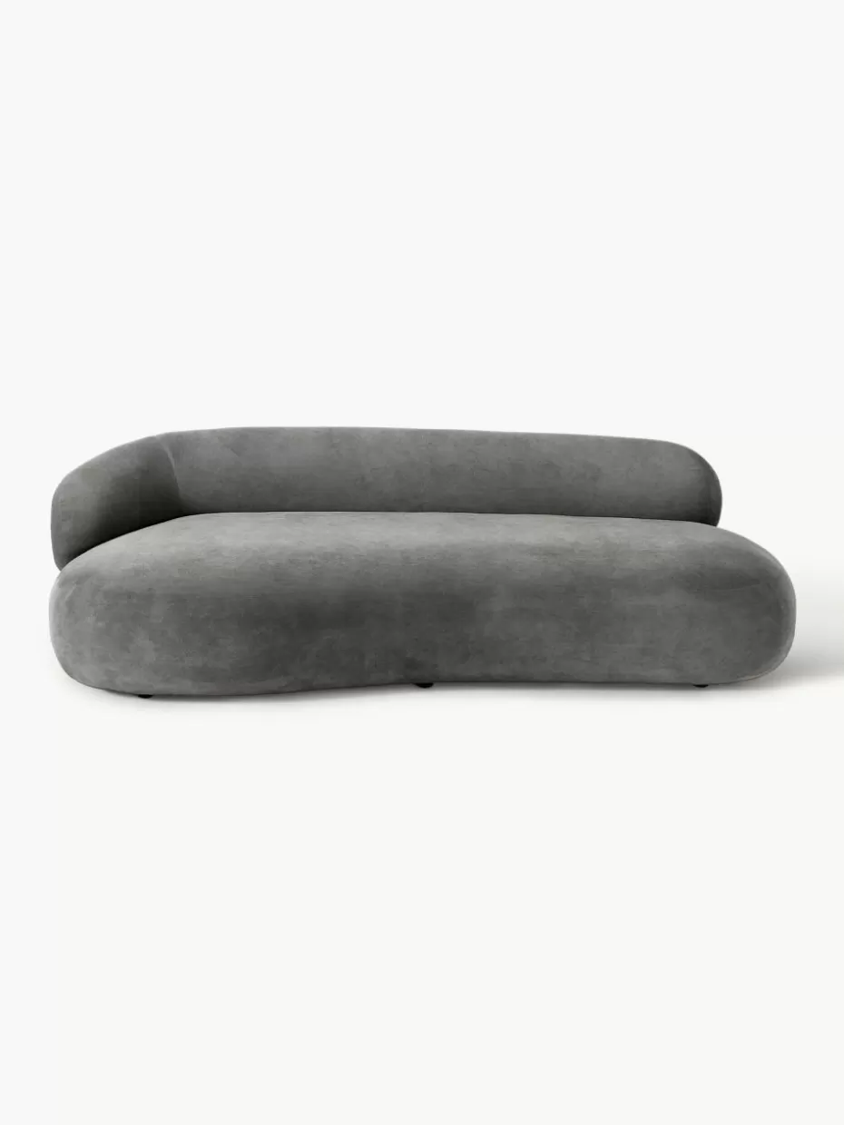 Sofas | Sofaserien-Westwing Collection Sofa Alba (3-Sitzer) Webstoff Taupe