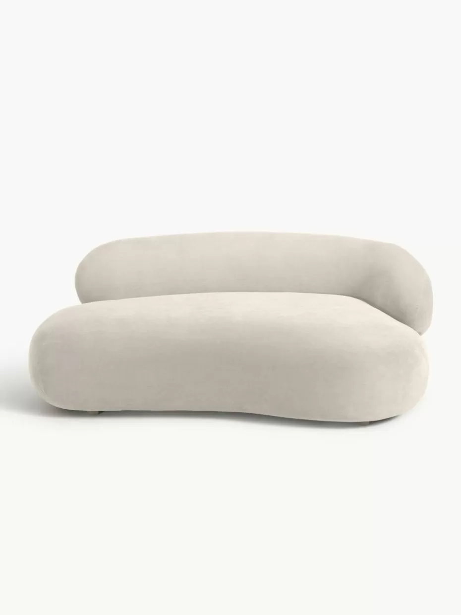 Sofas | Sofaserien-Westwing Collection Sofa Alba (2-Sitzer) Webstoff Cremeweiß