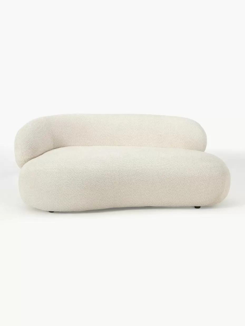 Sofas | Sofaserien-Westwing Collection Sofa Alba (2-Sitzer) aus Teddy-Bouclé Teddy-Bouclé Off White