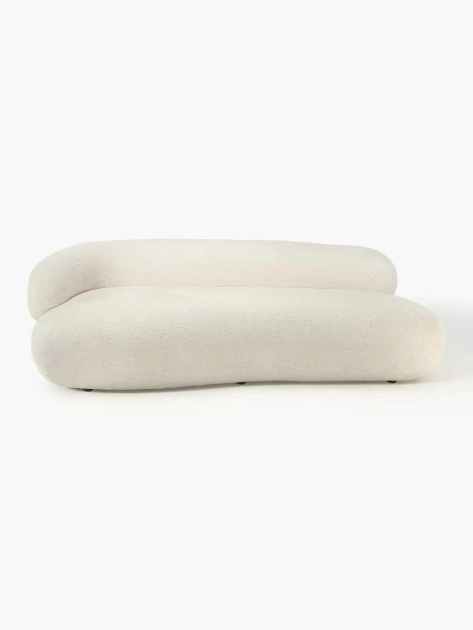 Sofas | Sofaserien-Westwing Collection Sofa Alba (3-Sitzer) aus Teddy-Bouclé Teddy-Bouclé Off White