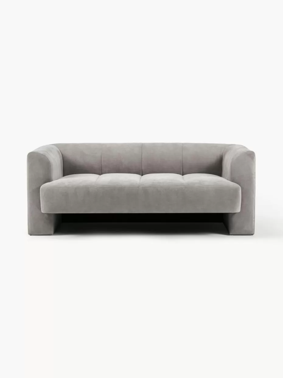 Sofas | Sofaserien-Westwing Collection Sofa Bobi (2-Sitzer) Webstoff Dunkelgrau