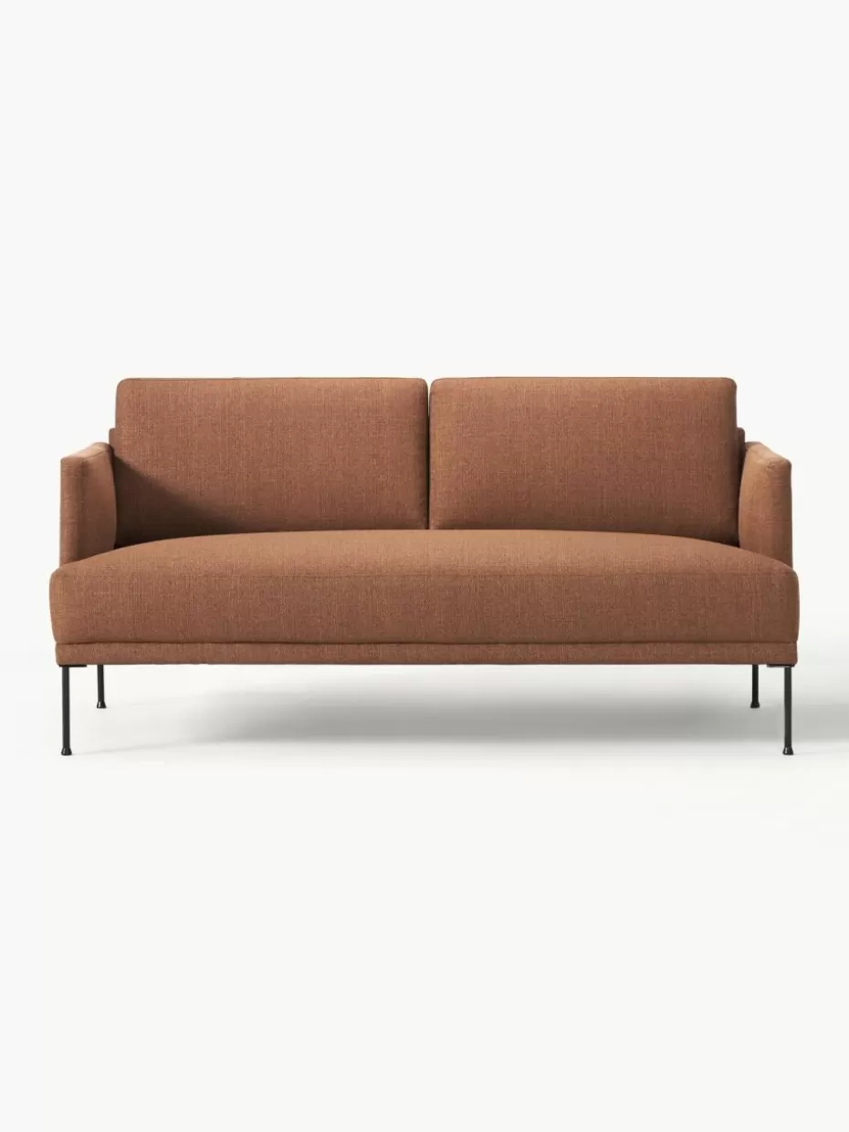 Sofas | Sofaserien-Westwing Collection Sofa Fluente (2-Sitzer) Webstoff Nougat