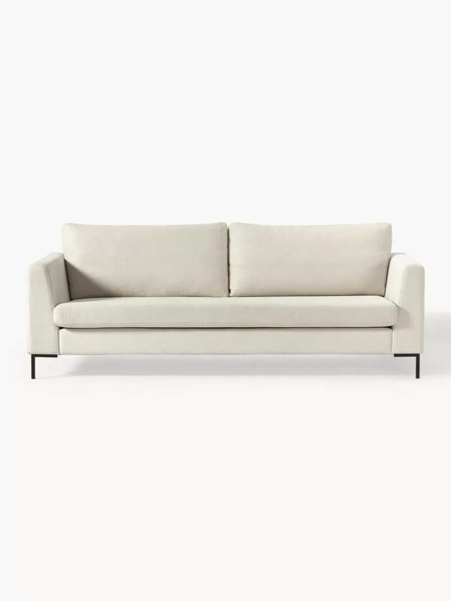 Sofas | Sofaserien-Westwing Collection Sofa Luna (3-Sitzer) Webstoff Off White