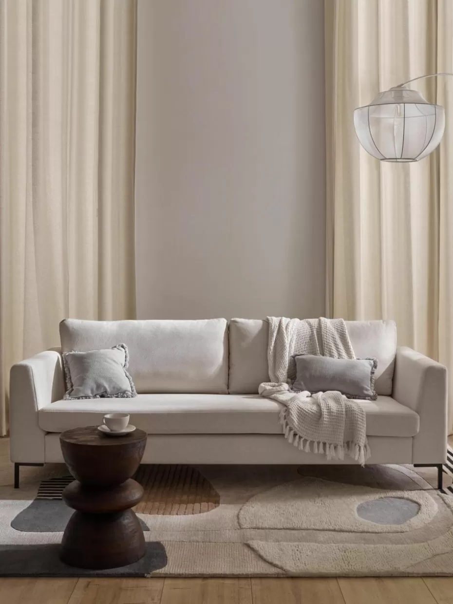Sofas | Sofaserien-Westwing Collection Sofa Luna (3-Sitzer) Webstoff Off White