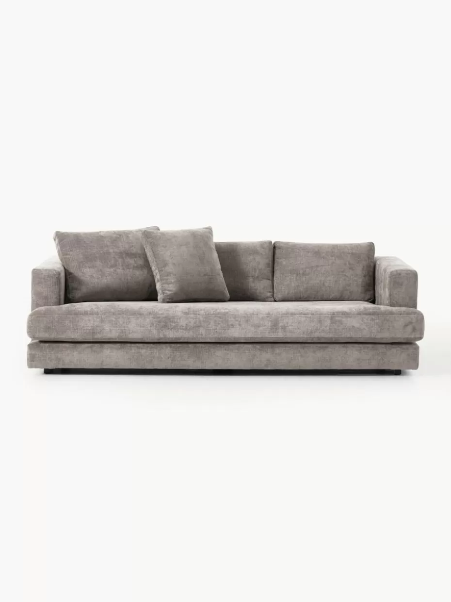 Sofas | Sofaserien-Westwing Collection Sofa Tribeca (3-Sitzer) Webstoff Taupe