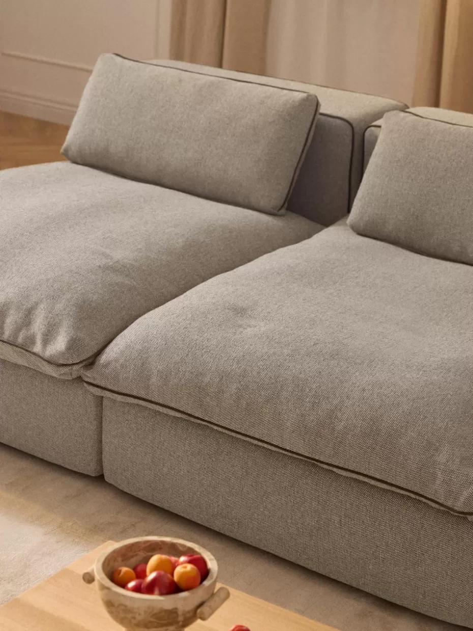 Sofakissen-Westwing Collection Sofa-Kissen Felix Greige