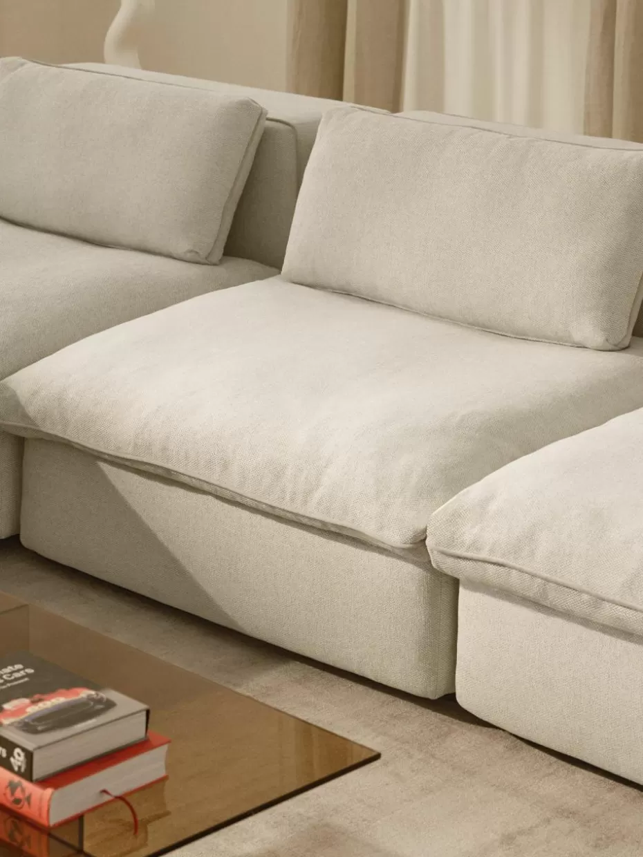 Sofakissen-Westwing Collection Sofa-Kissen Felix Hellbeige