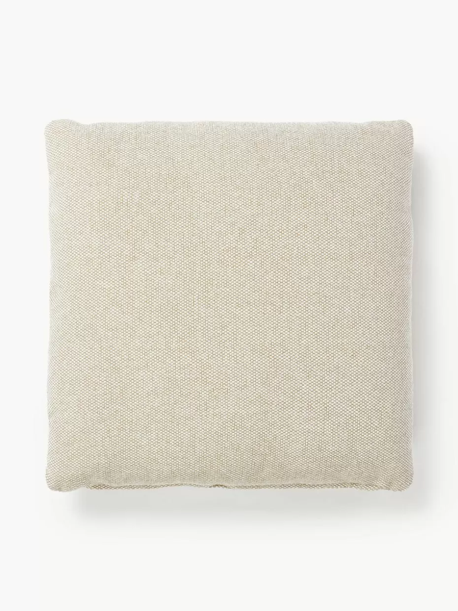 Sofakissen-Westwing Collection Sofa-Kissen Melva Webstoff Hellbeige