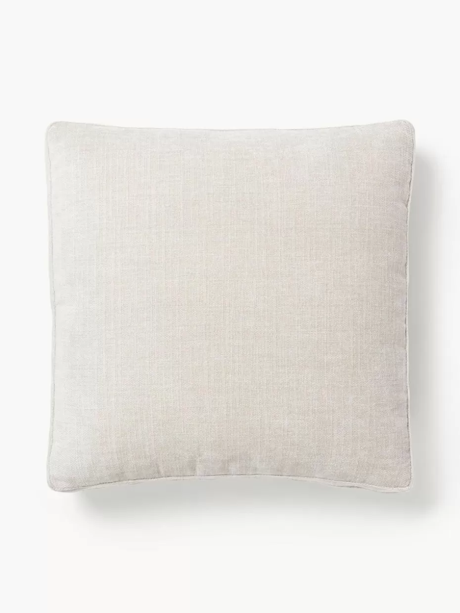 Sofakissen | Sofaserien-Westwing Collection Sofa-Kissen Tribeca Webstoff Hellbeige