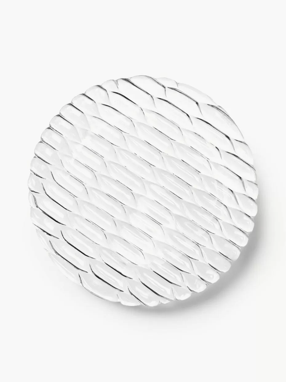 Teller-Kartell Speiseteller Jellies mit Strukturmuster, 4 Stück