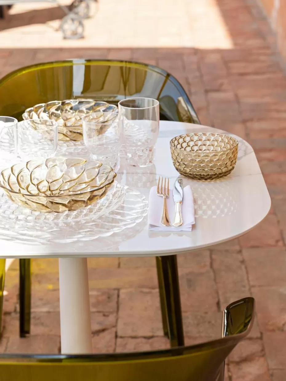 Teller-Kartell Speiseteller Jellies mit Strukturmuster, 4 Stück