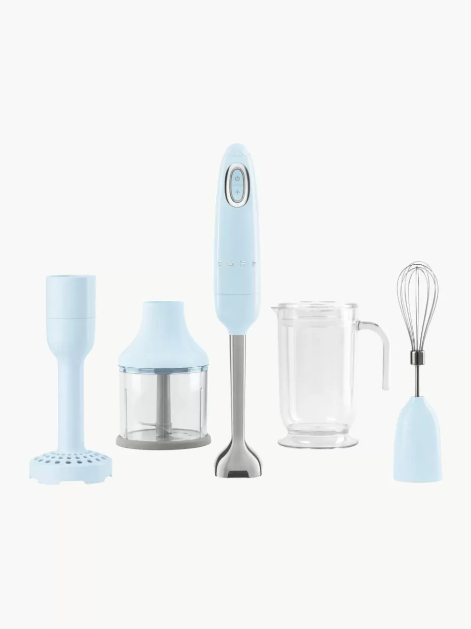 Mixer-Smeg Stabmixer-Set 50's Style, 5-tlg. Hellblau, glänzend