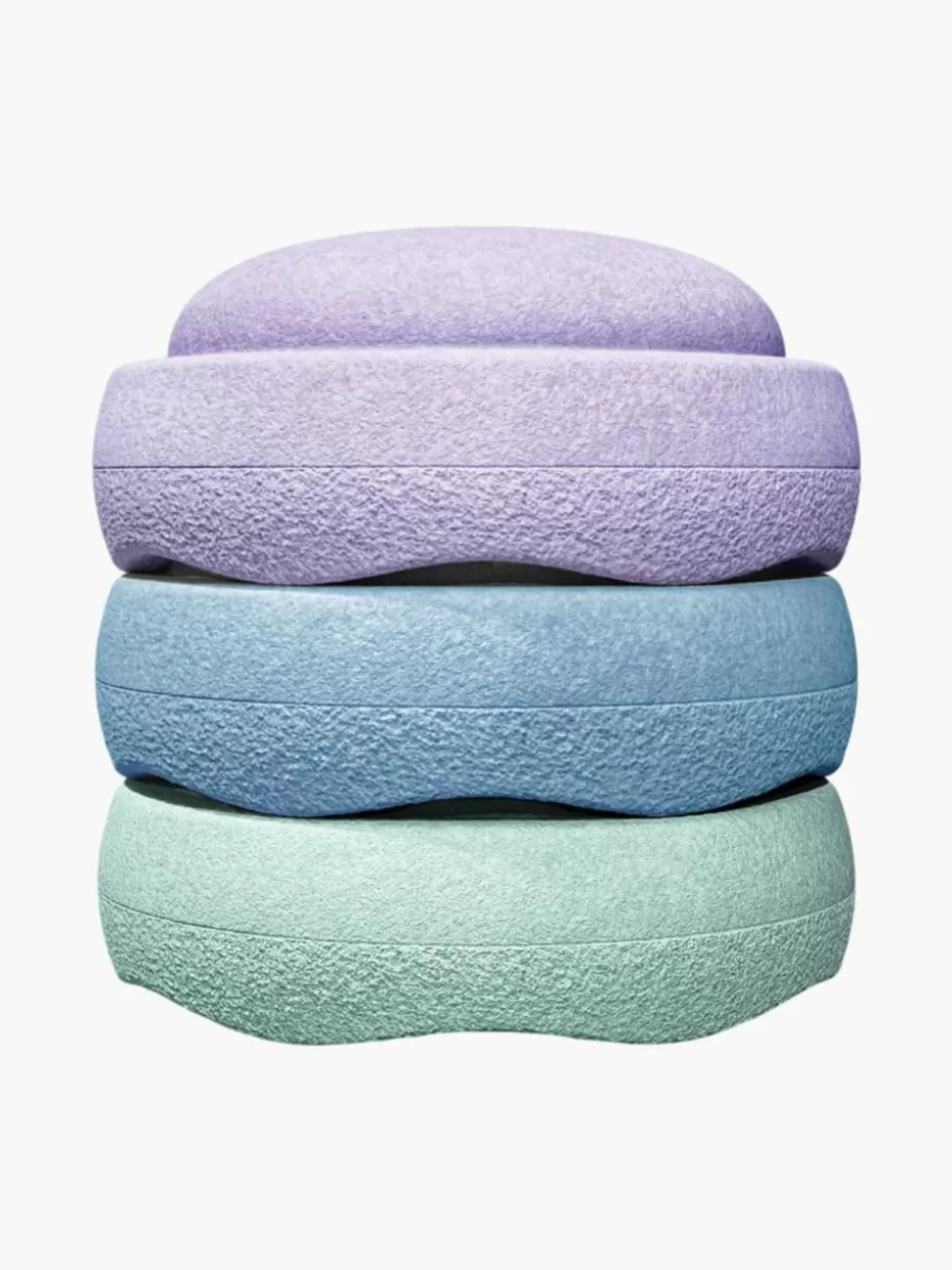 Spielzeug & Kuscheltiere-Stapelstein e Original, 3er-Set Lavendel, Hellblau, Mintgrün