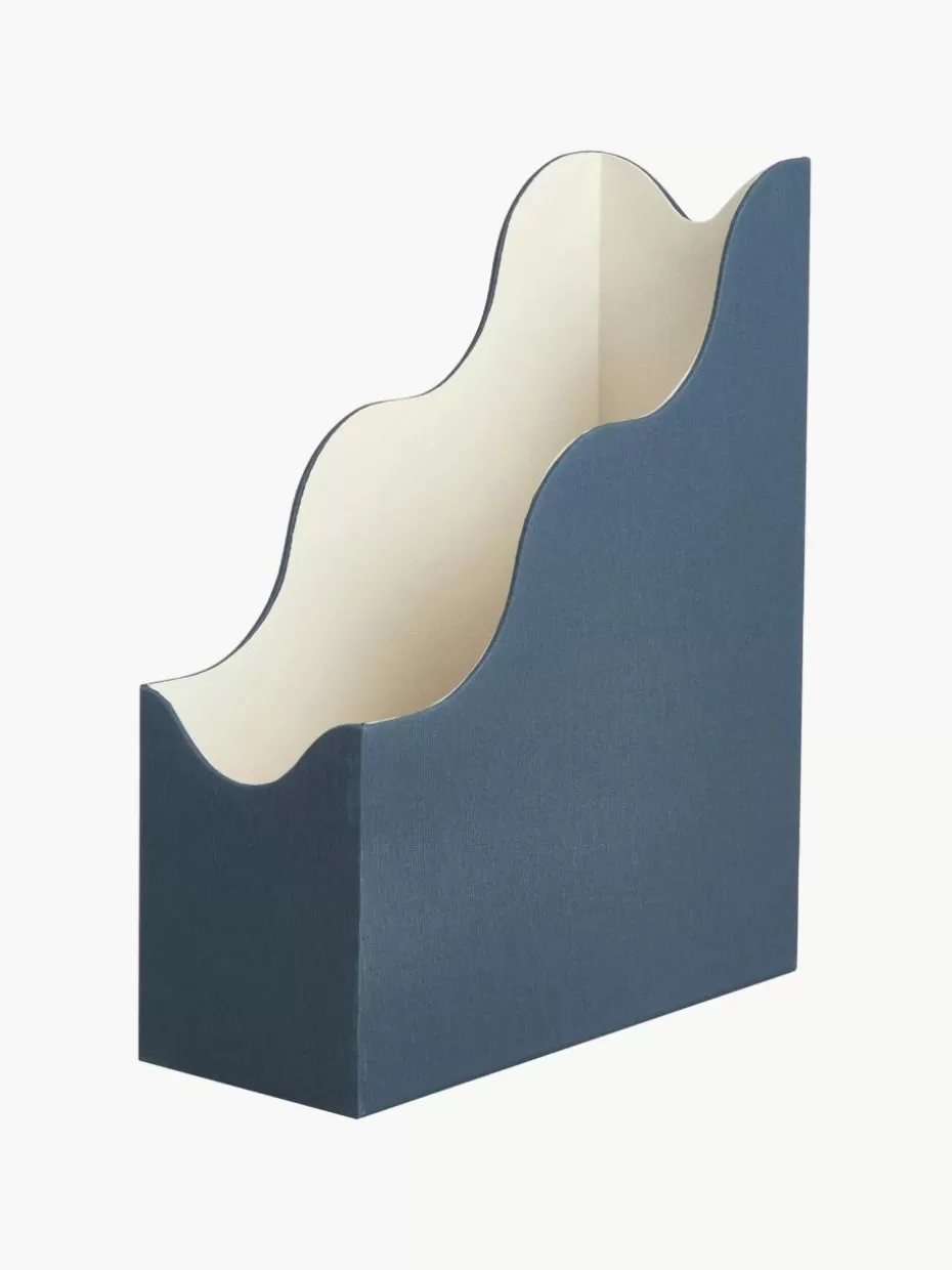 Bürobedarf-Printworks Stehsammler Magazine Graublau, Hellbeige