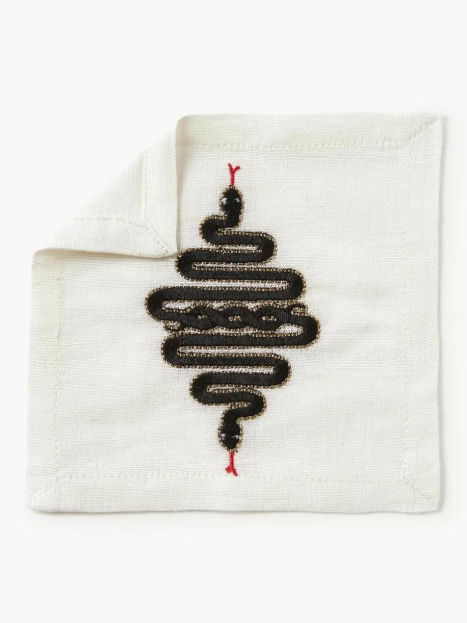 Servietten & Ringe | Servietten-Jonathan Adler Stoffservietten Snake, 4 Stück