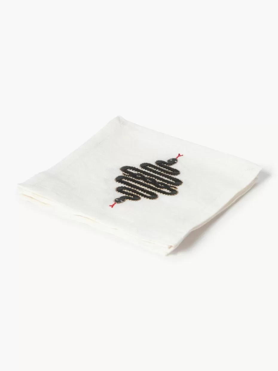 Servietten & Ringe | Servietten-Jonathan Adler Stoffservietten Snake, 4 Stück