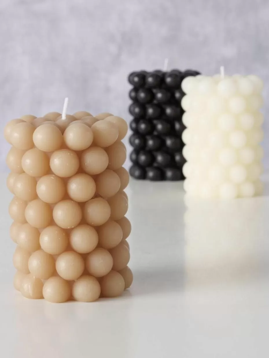Kerzen-Westwing Stumpenkerzen Pearls, 3er-Set, H 10 cm