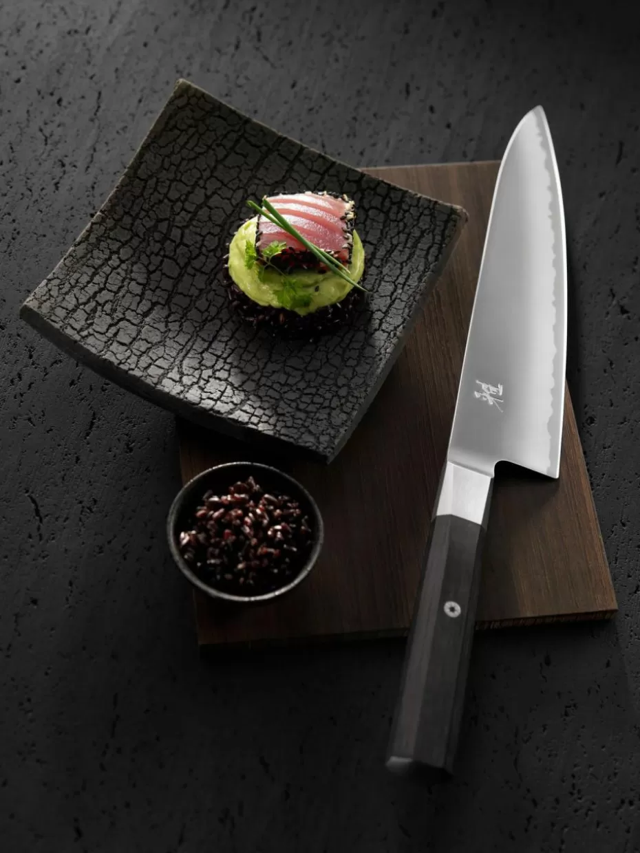 Küchenmesser-Miyabi Sujihiki-Messer Silberfarben, Schwarz
