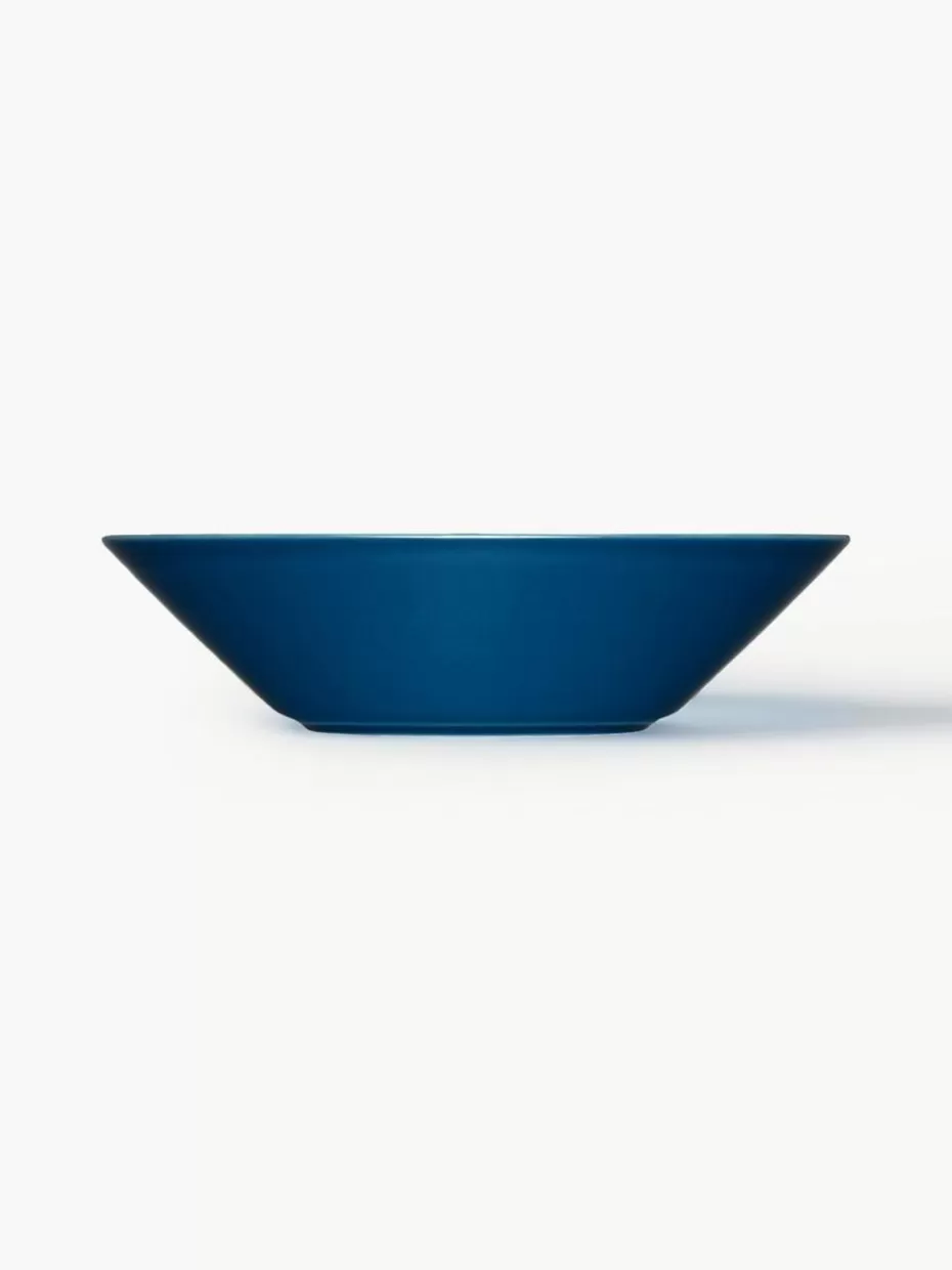 Teller-iittala Suppenteller Teema aus Vitro-Porzellan Dunkelblau