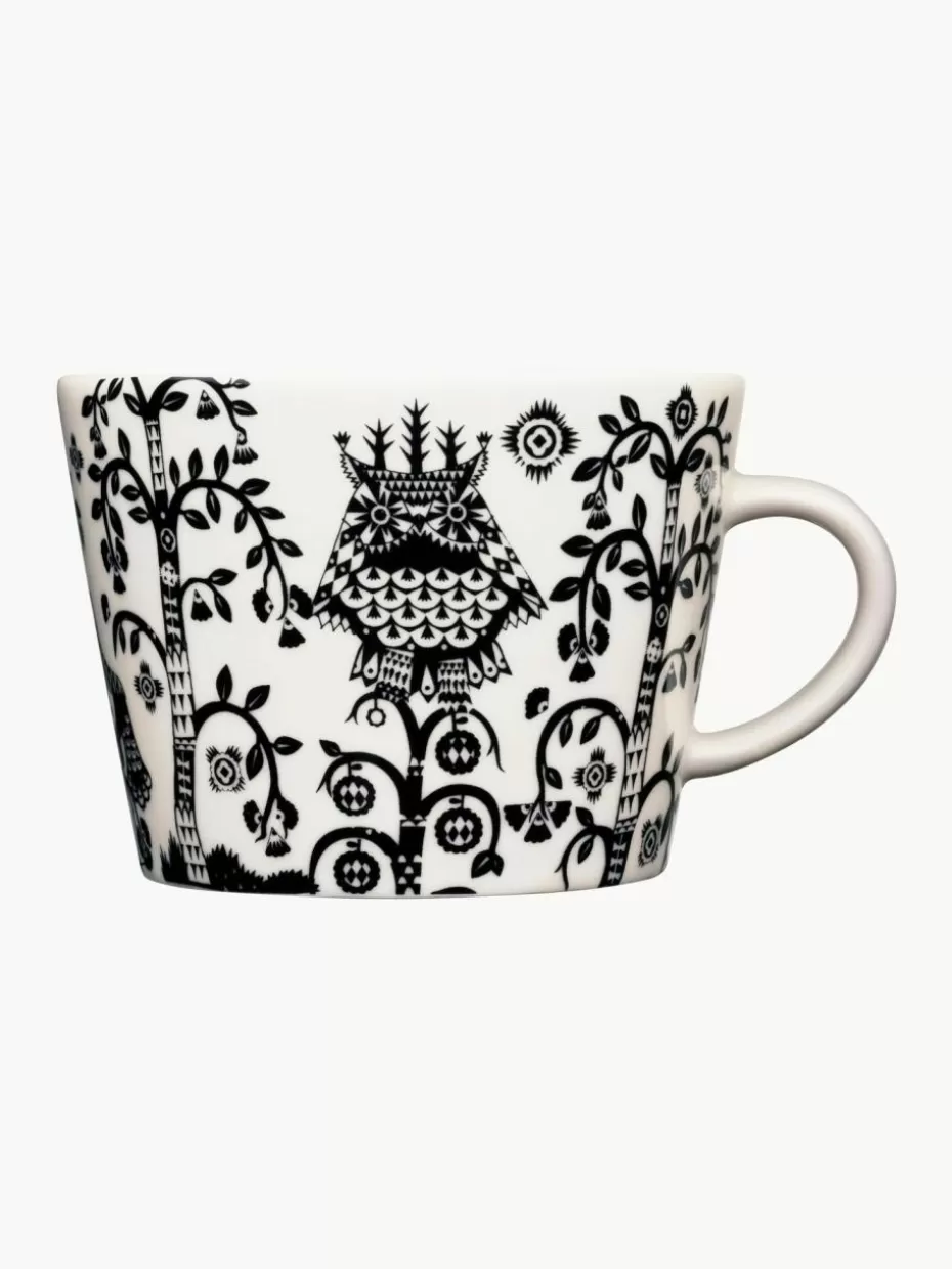 Weihnachtsgeschirr | Tassen-iittala Tasse Taika aus Vitro-Porzellan, 200 ml Schwarz, Weiß