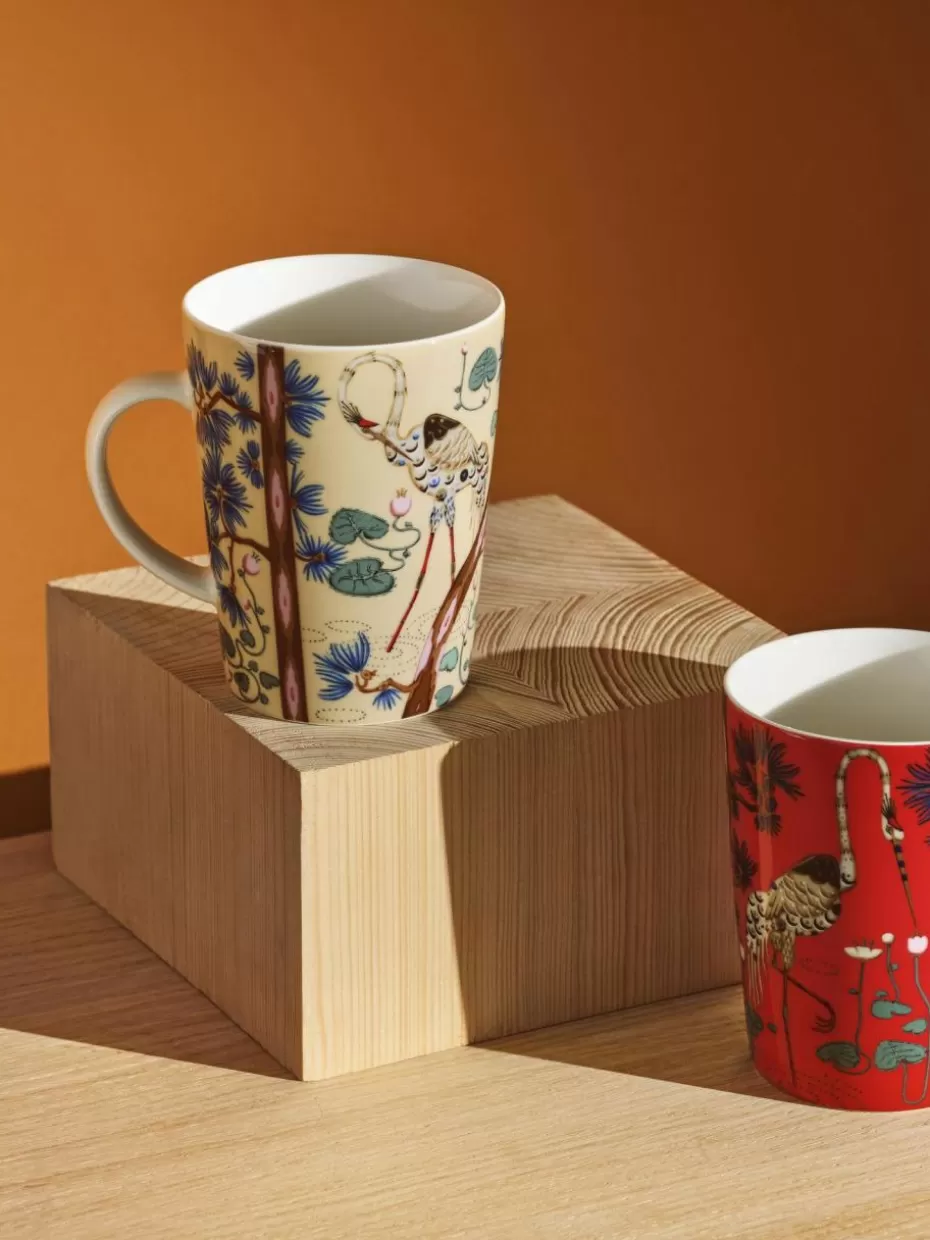 Weihnachtsgeschirr | Romantische Details-iittala Tasse Taika aus Vitro-Porzellan, 300 ml Weiß