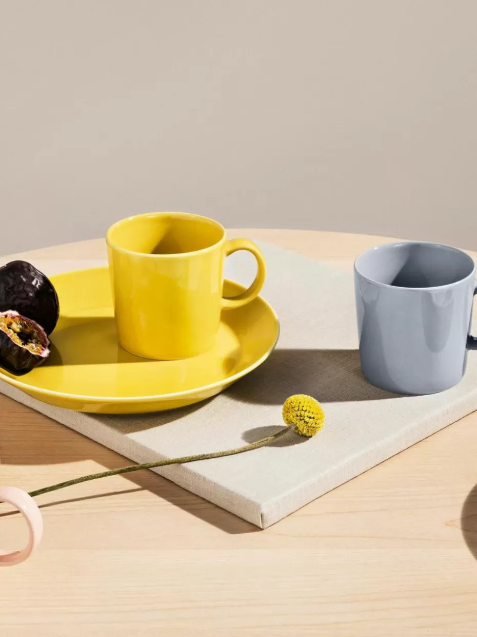 Tassen-iittala Tasse Teema aus Vitro-Porzellan Grau